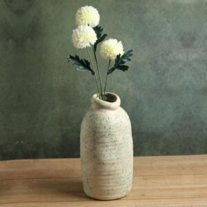 Ceramic Flower Vase for Living Room – Elegant Home Décor Pot, 13x13x24 cm